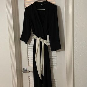 Zara midi shirt dress with waist tie